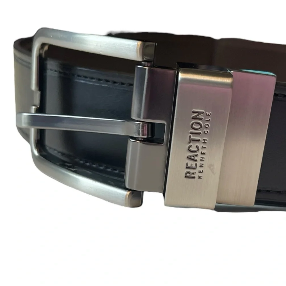 Men’s Kenneth Cole Reaction Reversible Black/Brown Faux Leather Belt